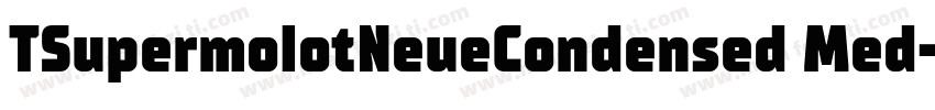 TSupermolotNeueCondensed Med字体转换